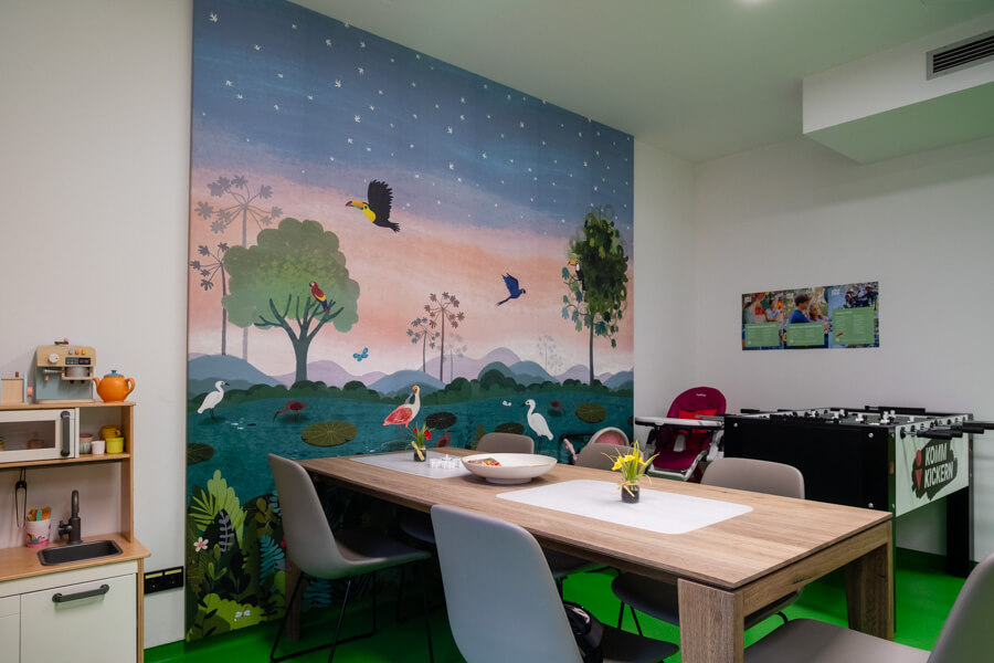 Die Elternküche der Kinderkrebsstation im Klinikum Aachen