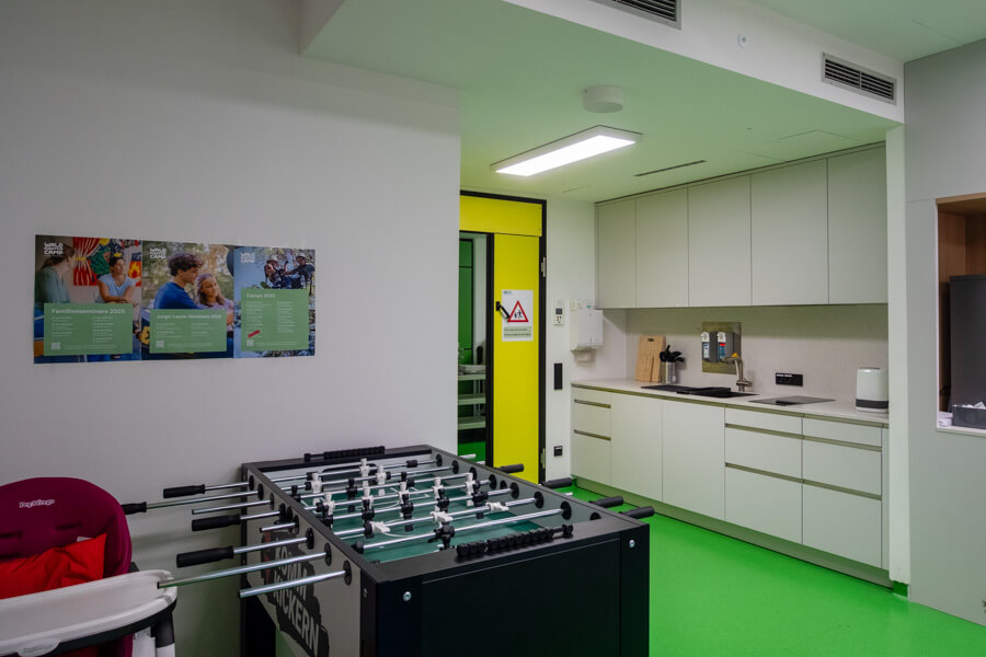 Die Elternküche der Kinderkrebsstation im Klinikum Aachen